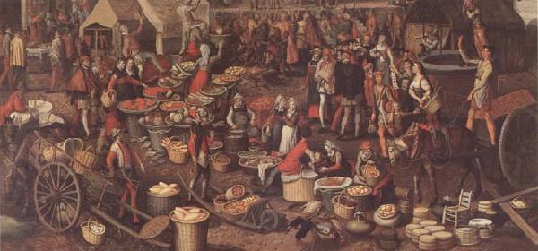 Pieter Aertsen Market Scene(Ecce Homo fragment) (mk14) Sweden oil painting art